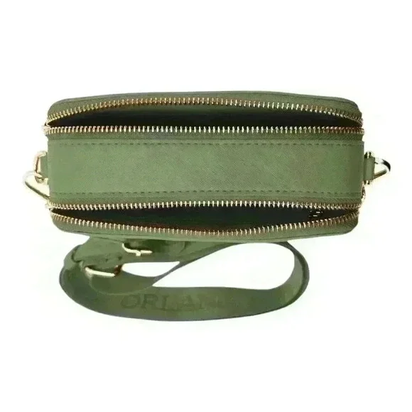 Valentino Orlandi Forest Green Crossbody Bag NWT MSRP 159.00 - Picture 4 of 7